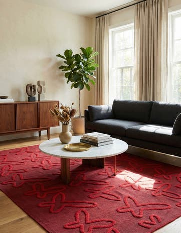 5' 10 x 7' 9 Hand Woven Kilim Modern Wool Rug