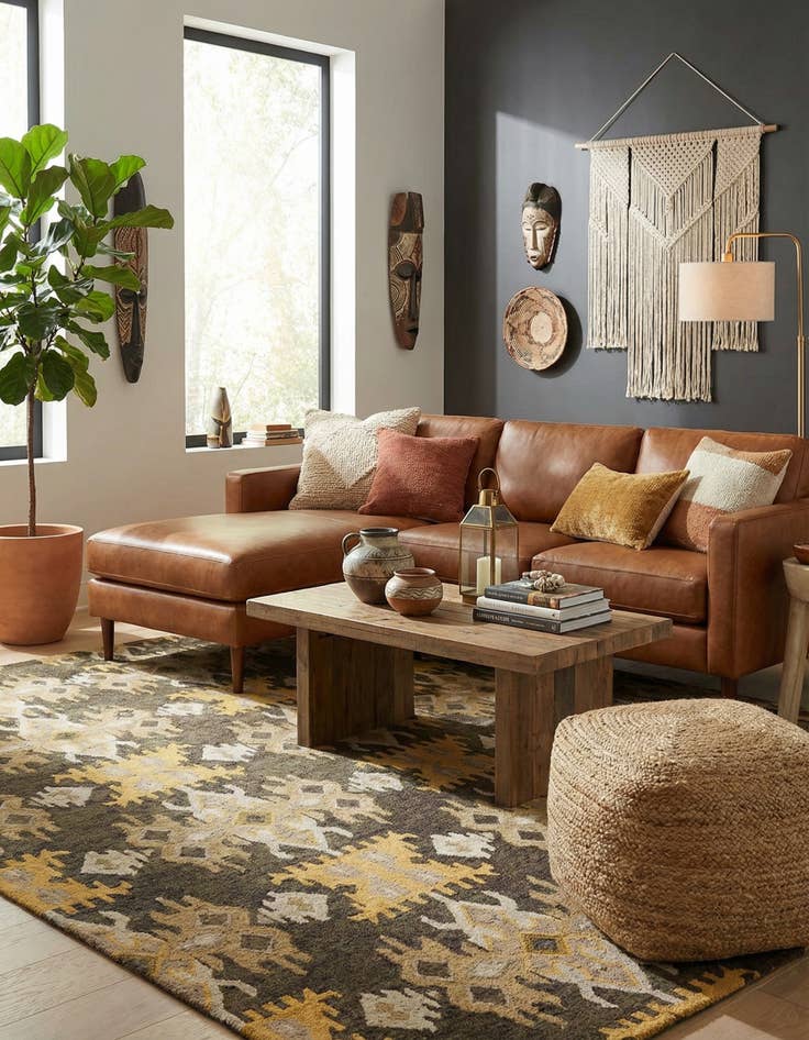 Detail image of 8' x 10' Luna Wool Rug