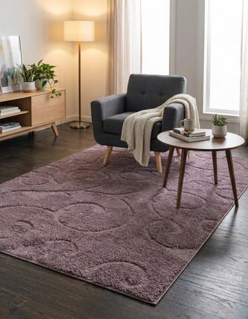 4' x 6' Floral Shag Rug