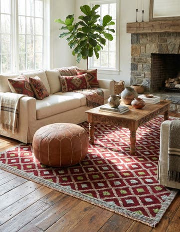 5' 7 x 8' 1 Hand Knotted Darya Wool Rug