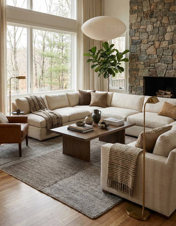 Detail image of 9' 10 x 11'  Hand Woven Darya Wool Rug