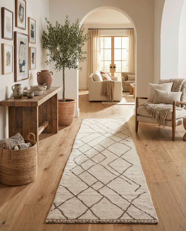 2' 8 x 12' Hand Knotted Moroccan Wool Runner Rug