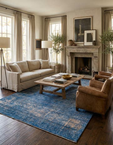 7' 10 x 11' 5 Hand Knotted Ultra Vintage Persian Wool Rug