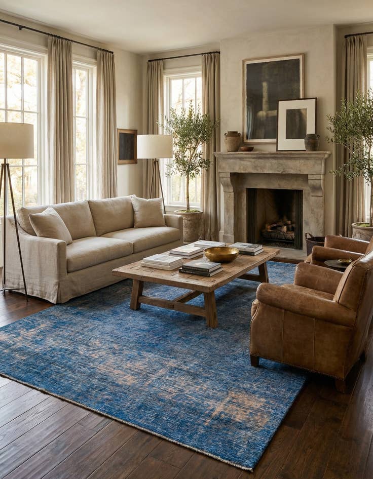 Detail image of 7' 10 x 11' 5 Hand Knotted Ultra Vintage Persian Wool Rug