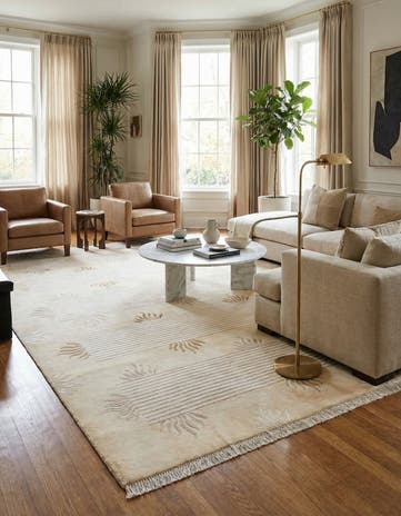 8' 4 x 11' 7 Hand Knotted Darya Wool Rug