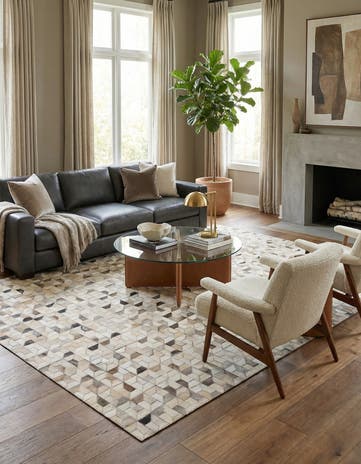 5' 4 x 7' 6 Cowhide Rug