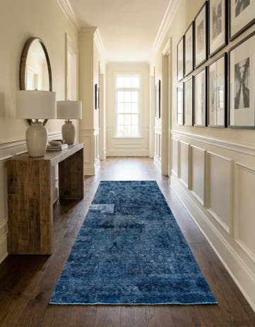 4' 10 x 9' 8 Hand Knotted Ultra Vintage Persian Wool Runner Rug