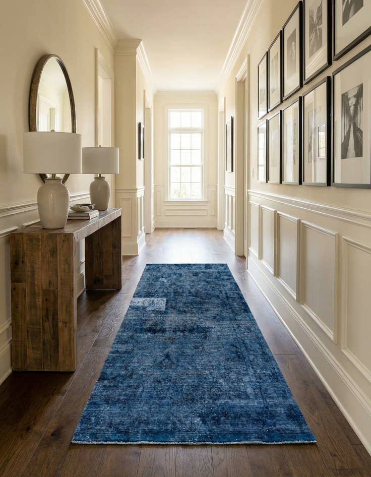 Detail image of 4' 10 x 9' 8  Hand Knotted Ultra Vintage Persian Wool Runner Rug