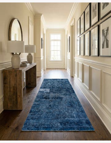 4' 10 x 9' 8 Hand Knotted Ultra Vintage Persian Wool Runner Rug