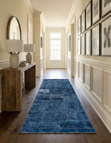 4' 10 x 9' 8 Hand Knotted Ultra Vintage Persian Wool Runner Rug