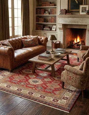 6' 7 x 9' 6 Kazak Wool Rug