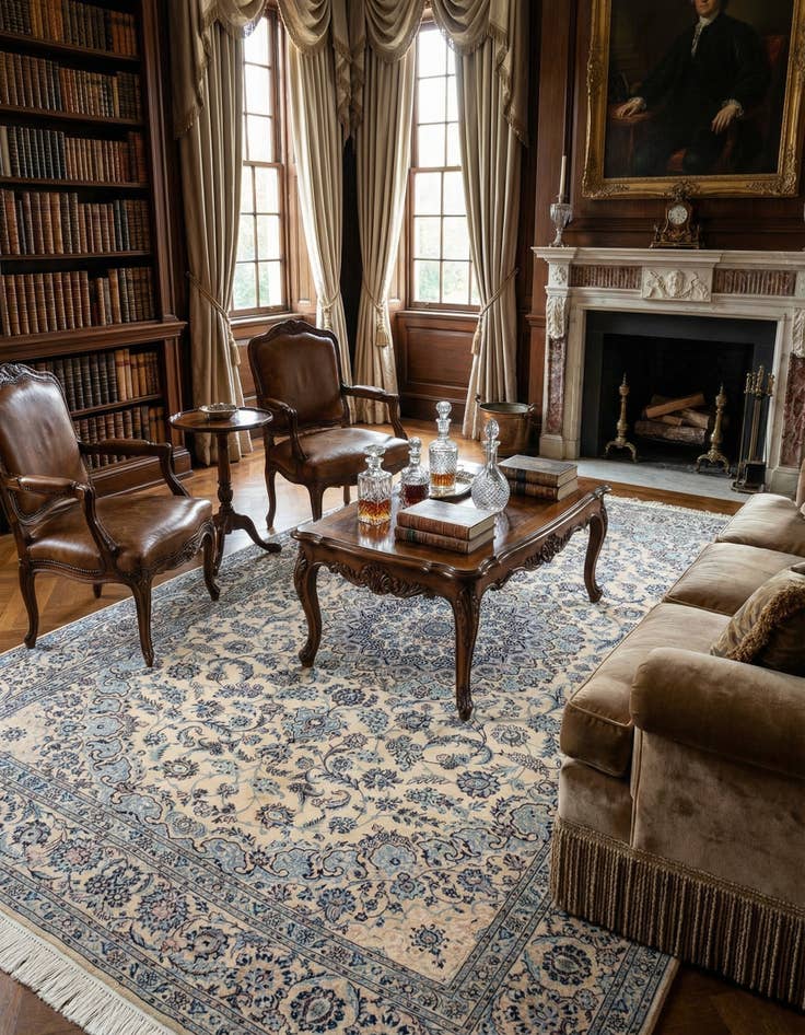 Detail image of 5' 4 x 8' 1 Nain Rug