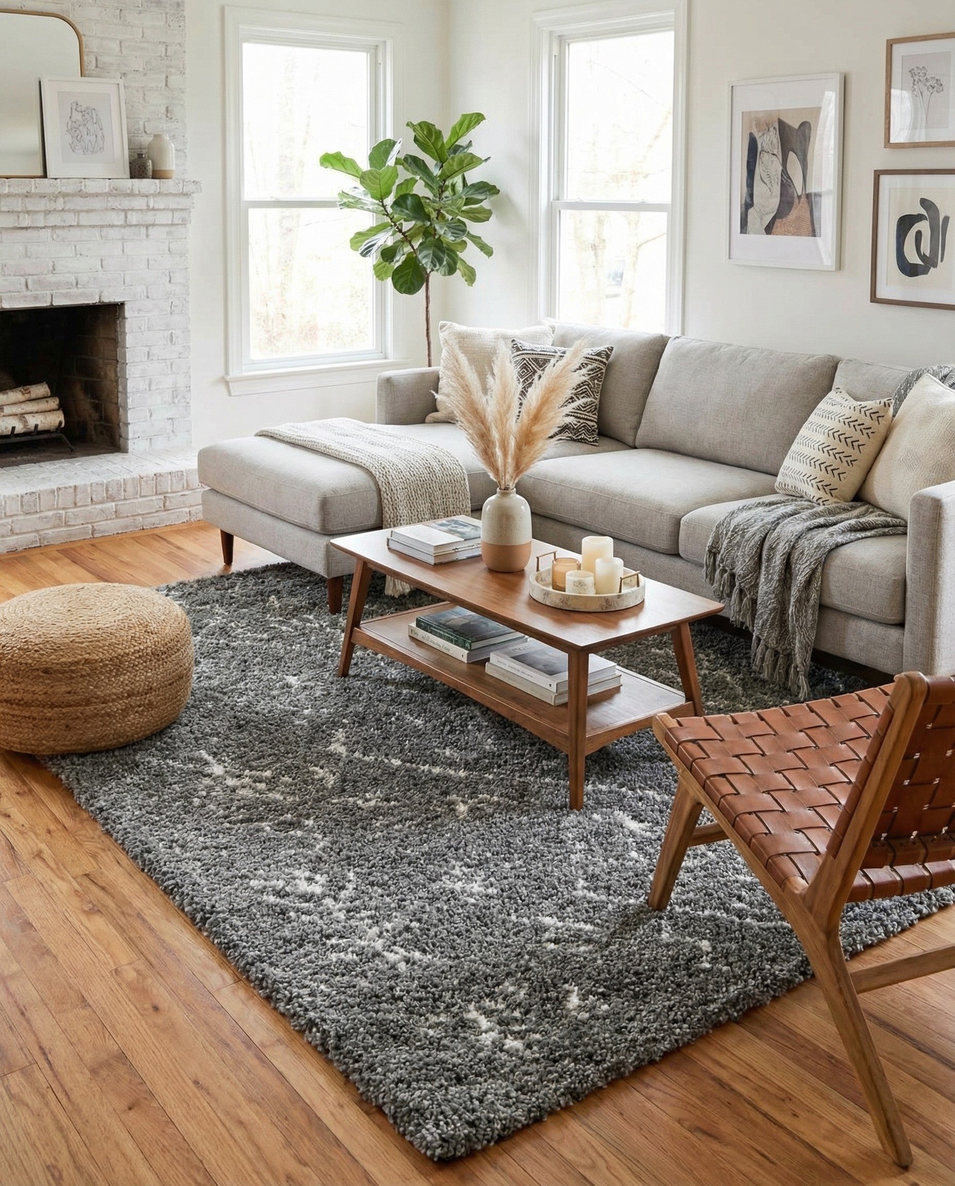  9' x 12' 2 Moroccan Shag Rug