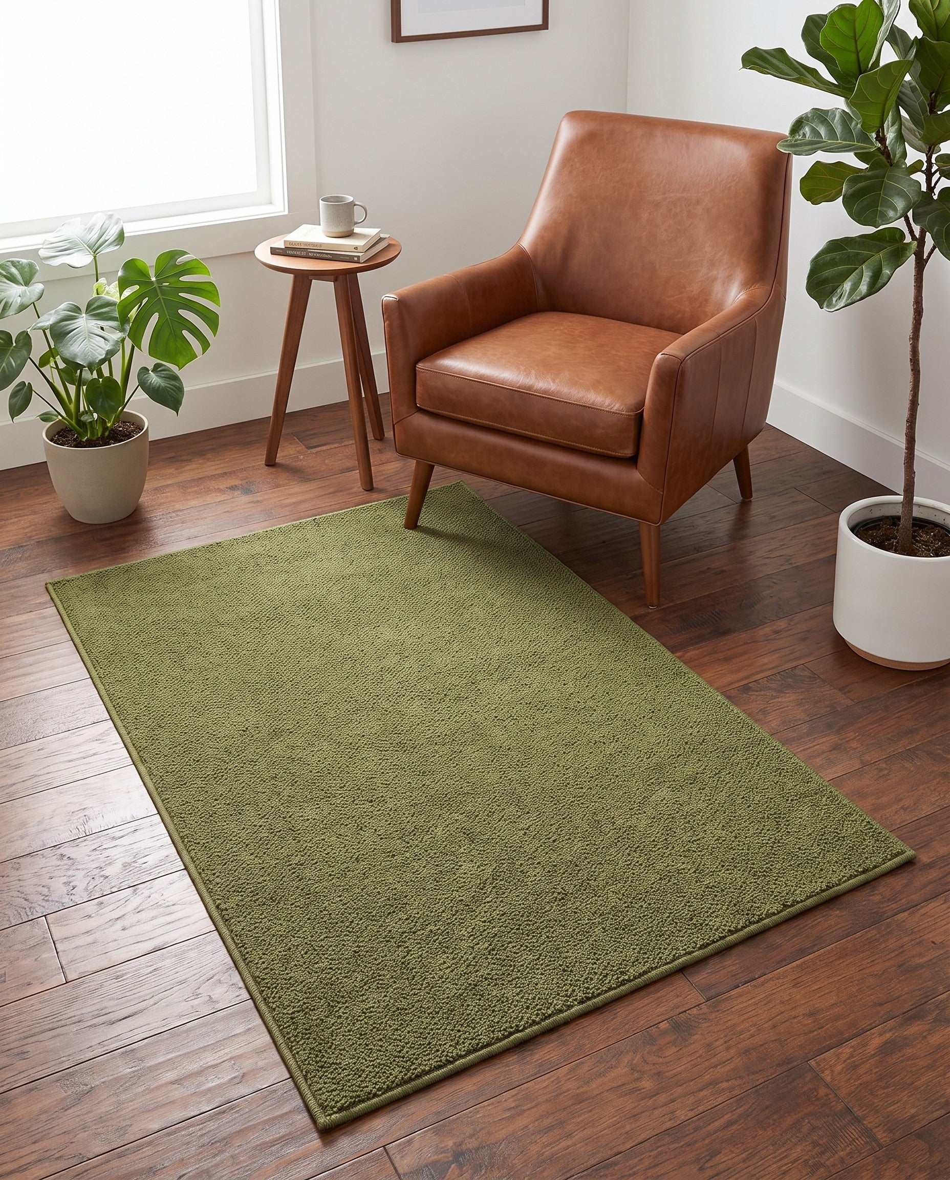 3' 3 x 5' 3 Solid Frieze Rug