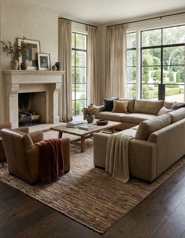 9' 2 x 11' 11 Hand Knotted Modern Ziegler Wool Rug