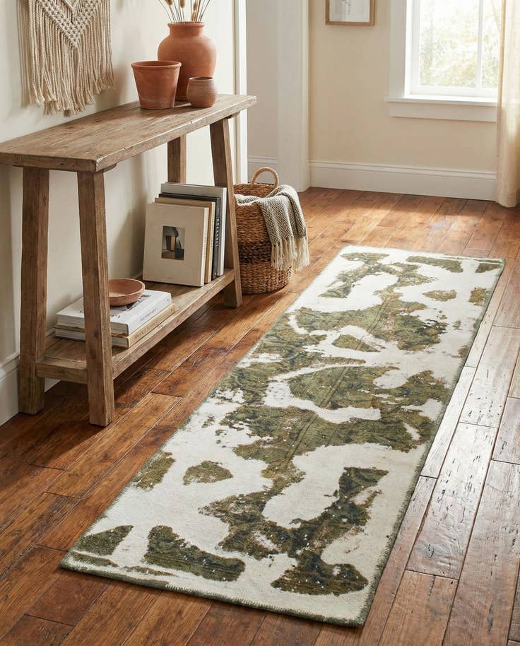 Detail image of 2' x 7' 10 Hand Knotted Ultra Vintage Persian Wool Runner Rug