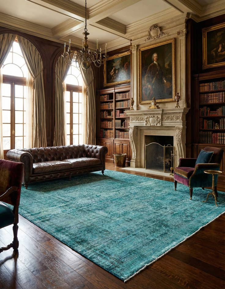 Detail image of 9' 11 x 13' 4 Vintage Royal Wool Rug