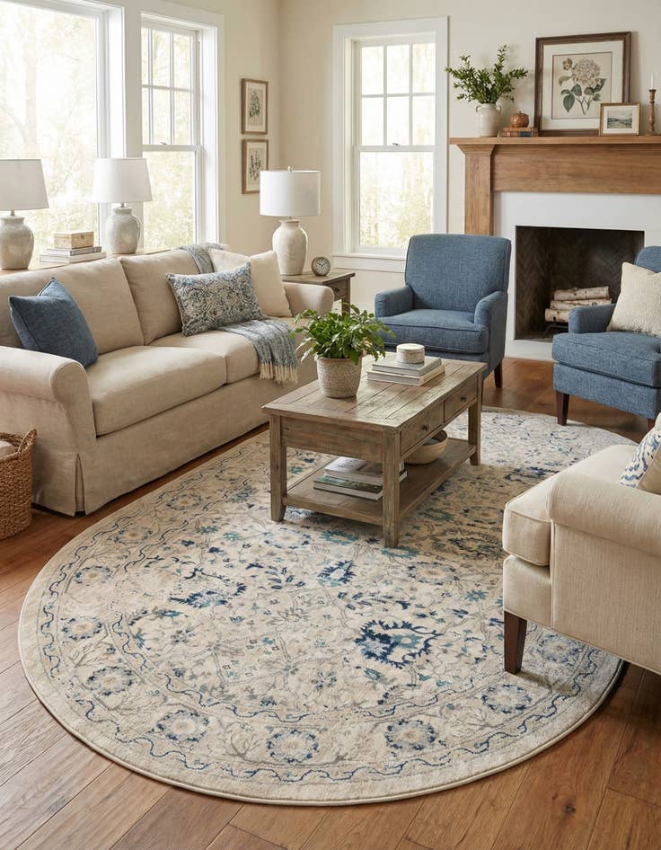 Detail image of 6' x 9' Stockholm Oval Rug