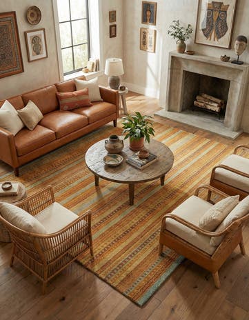 6' 4 x 6' 4 Juma Wool Square Rug
