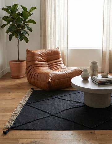 3' 6 x 5' 3 Hand Woven Kilim Modern Wool Rug