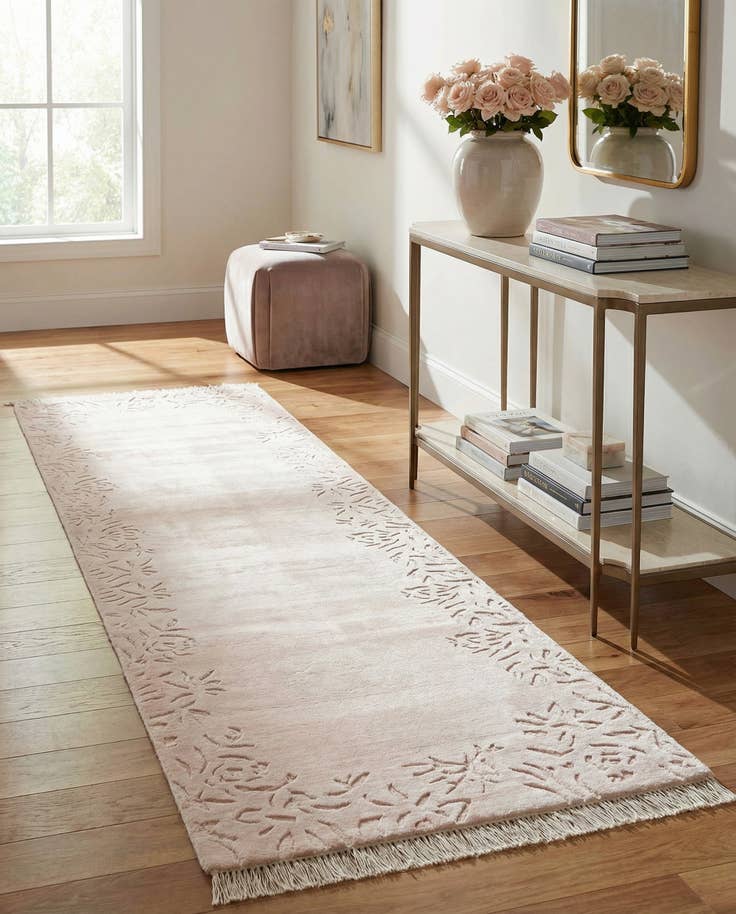 Detail image of 2' 7 x 9' 11 Hand Knotted Darya Wool Runner Rug