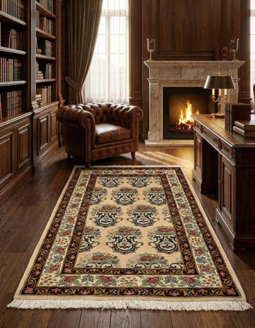 3' 3 x 5' 1 Hand Knotted Bidjar Persian Wool Rug