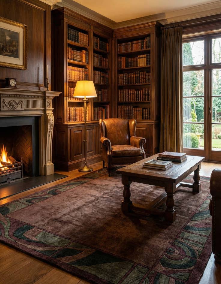 Detail image of  6' 7 x 7' 5  Hand Knotted Nepal Wool Square Rug