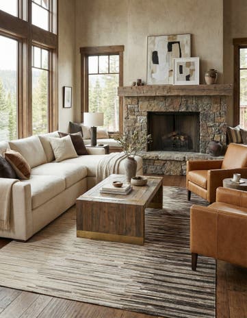 5' 4 x 7' 6 Cowhide - Patchwork Rug