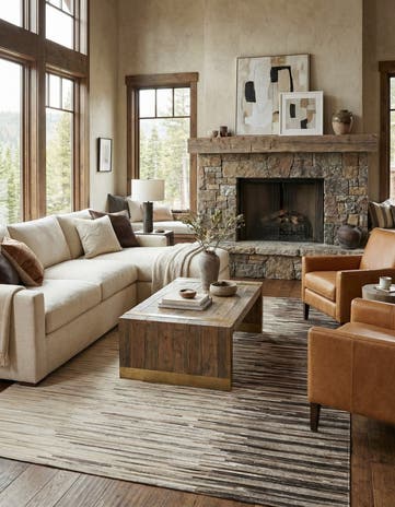 5' 4 x 7' 6 Cowhide - Patchwork Rug