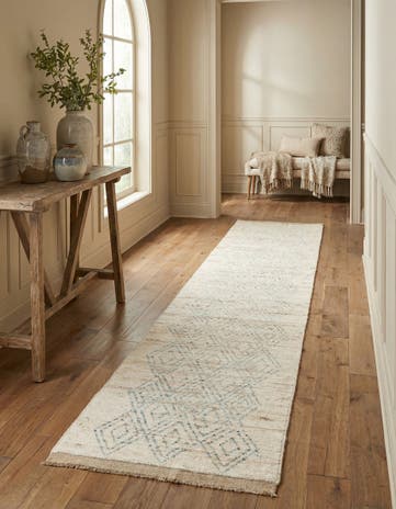 3' 1 x 16' Hand Knotted Moroccan Wool Runner Rug