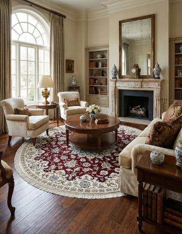6' 9 x 6' 11 Nain Round Rug