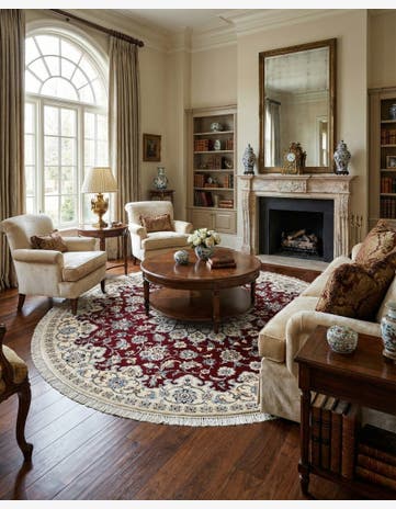 6' 9 x 6' 11 Nain Round Rug