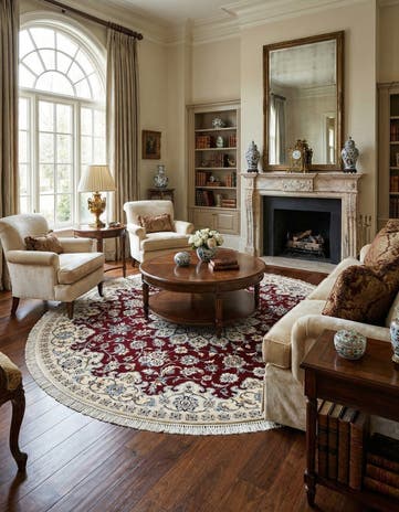 6' 9 x 6' 11 Nain Round Rug