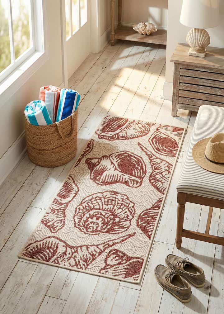 2' x 4' Easy-Clean Coastal Indoor / Outdoor Runner Rug