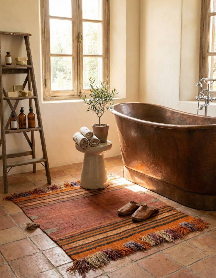 Detail image of  3' 5 x 3' 6  Hand Woven Kilim Afghan Wool Square Rug