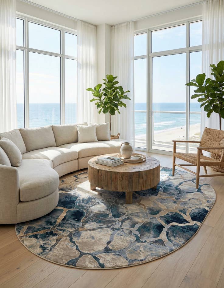 Detail image of  7' 10 x 10' Gossamer Oval Rug