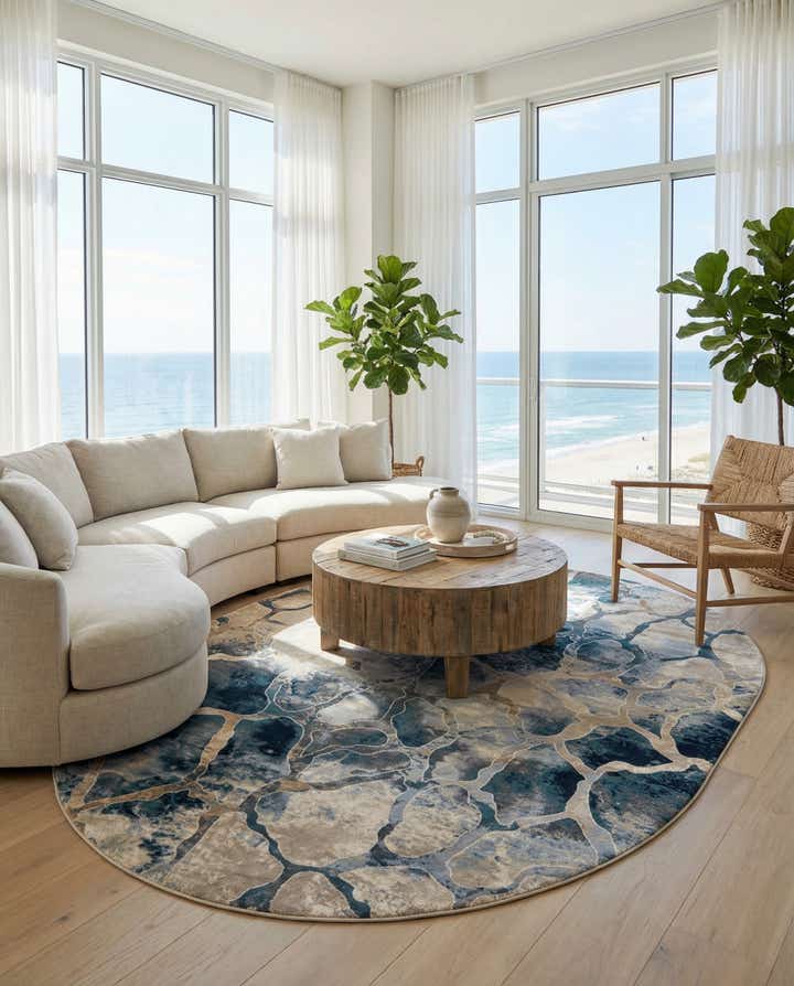 7' 10 x 10' Gossamer Oval Rug