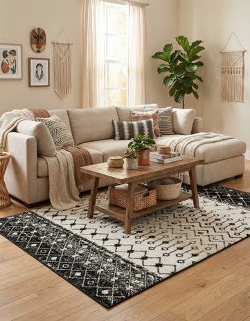 5' 3 x 8' Moroccan Trellis Rug