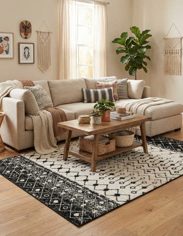 5' 3 x 8' Moroccan Trellis Rug