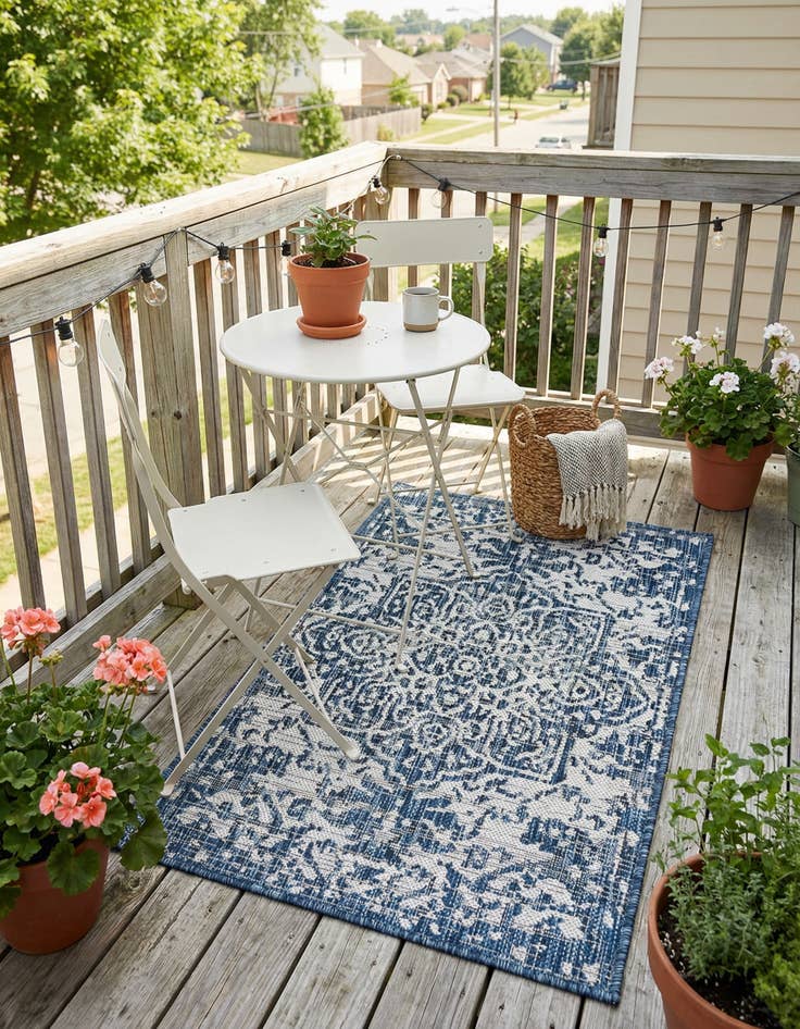 Detail image of 2' x 3'  Washable Jill Zarin Dubai Indoor / Outdoor Rug