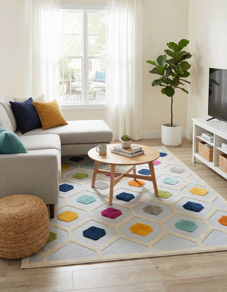 Detail image of  6' x 9'  Washable Aruba Indoor / Outdoor Rug