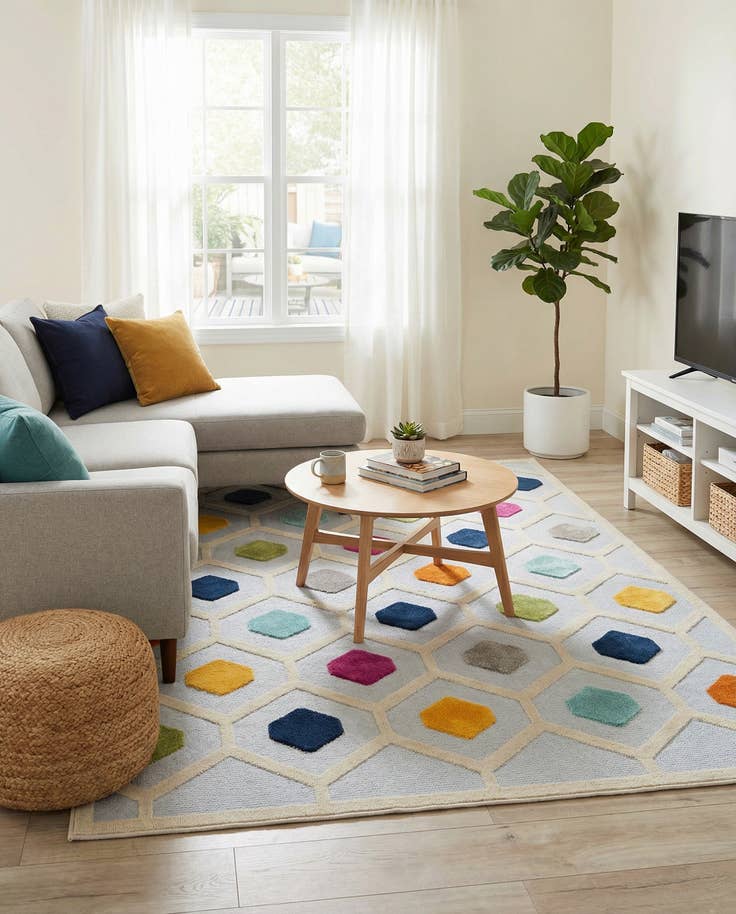Detail image of 6' x 9' Easy-Clean Aruba Indoor / Outdoor Rug