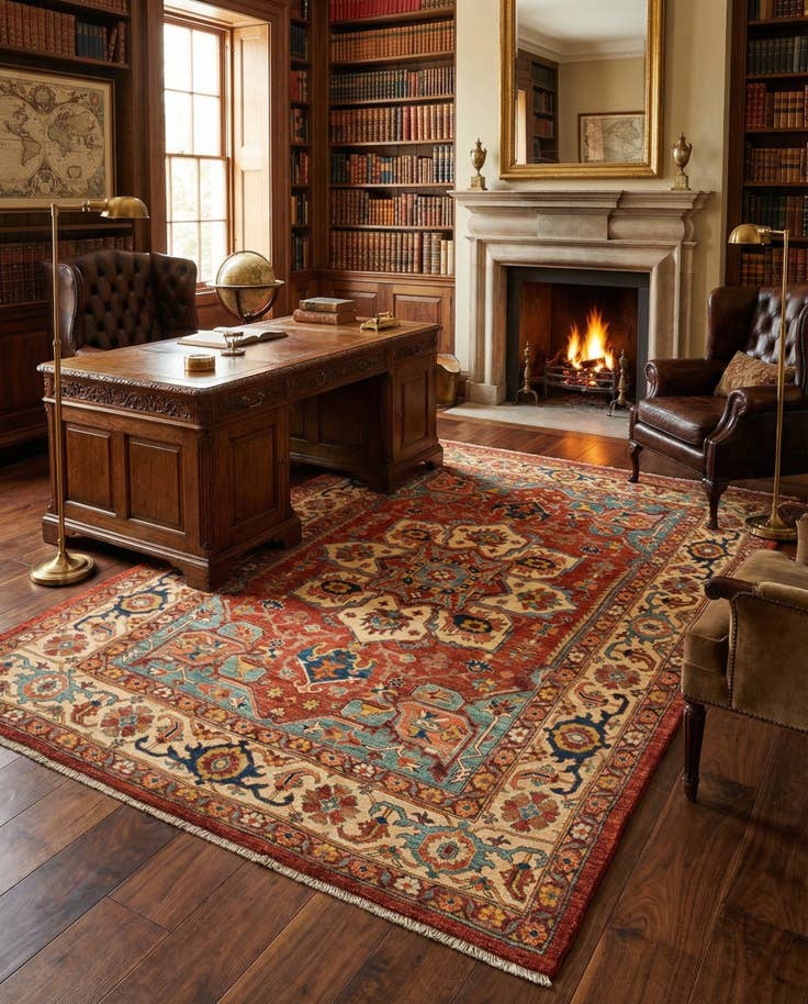 Detail image of 5' 11 x 8' 8 Sara Wool Rug