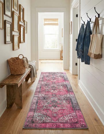 2' x 6' Washable Timeless Runner Rug