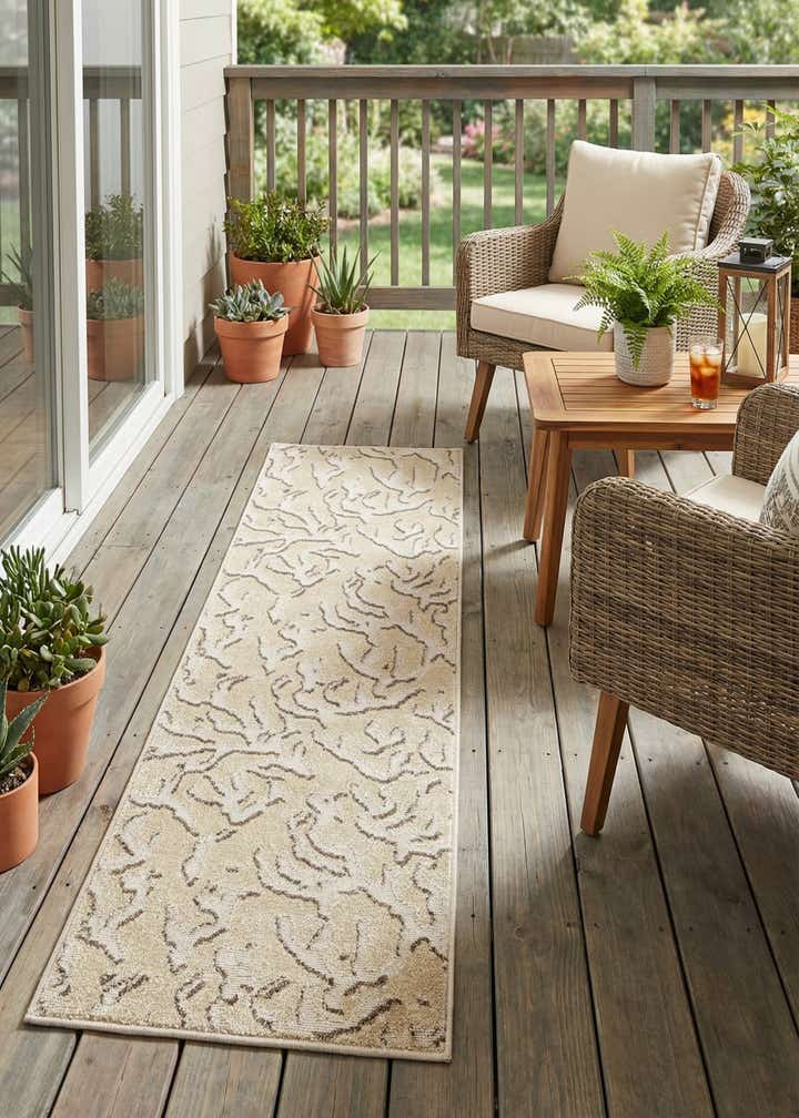 2' x 6' Easy-Clean Sabrina Soto Indoor / Outdoor Runner Rug