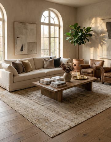 9' 5 x 12' 9 Hand Knotted Ultra Vintage Wool Rug