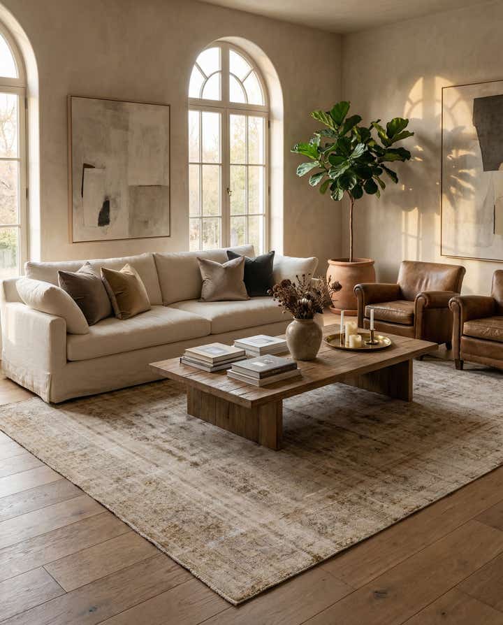 9' 5 x 12' 9 Hand Knotted Ultra Vintage Wool Rug