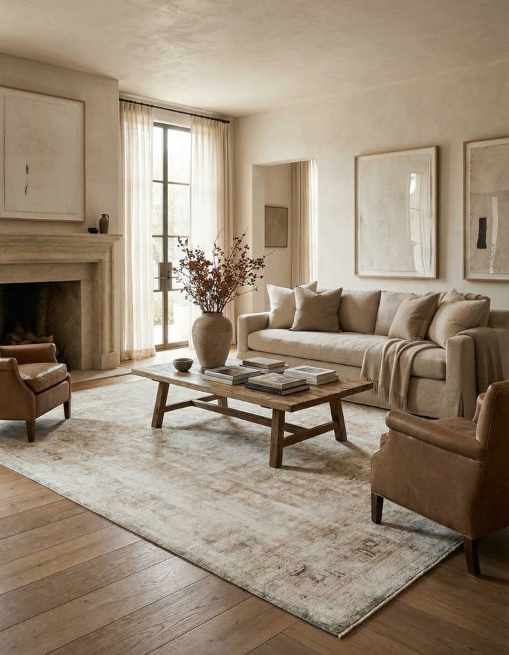 Detail image of 8' 7 x 11' 7 Hand Knotted Ultra Vintage Persian Wool Rug