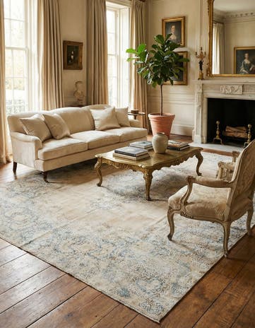9' 10 x 13' 3 Vintage Royal Wool Rug