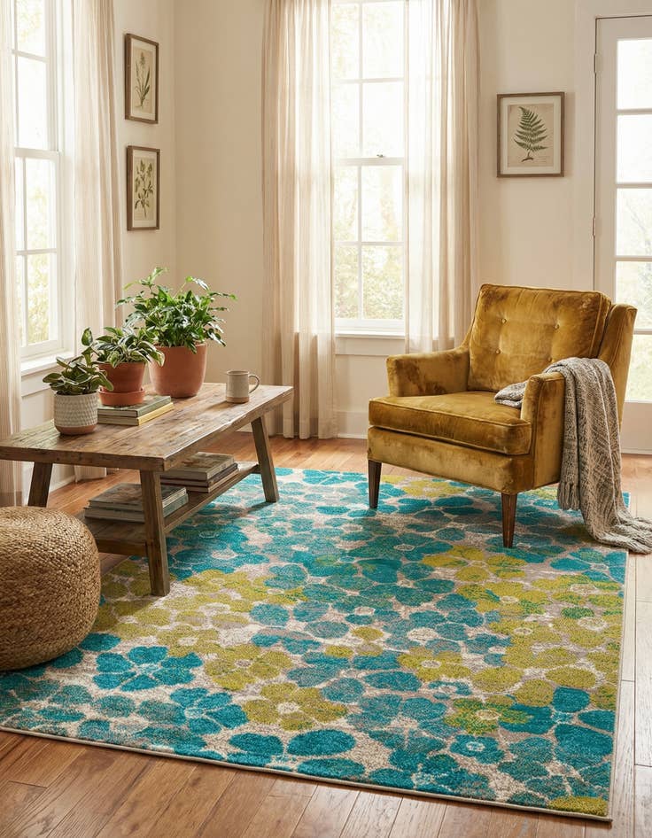 Detail image of  4' x 6' Azalea Rug